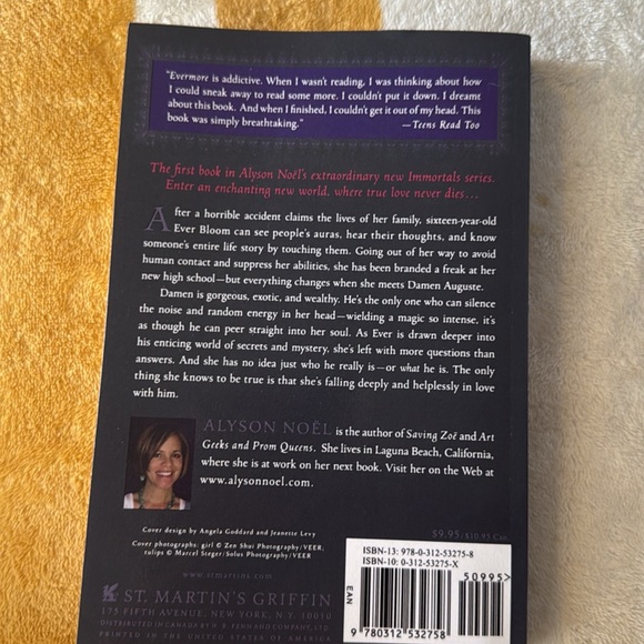 Evermore by Alyson Noël Paperback - Picture 2 of 3
